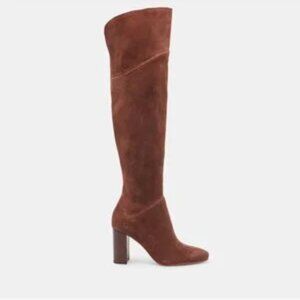 NEW DOLCE VITA Made In Brazil Suede Suede Sury High Shaft Boots brown 7256j3